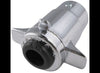 TRAILER ELECTRICAL CONNECTION, CHROME 4-WAY ROUND, 12-24 VOLTS, 20 AMP, ZINC