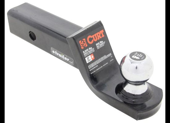 CURT FUSION BALL MOUNT FOR 2" HITCHES - 1-7/8" BALL, 2" DROP, 5,000lbs