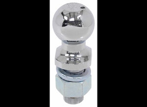 CURT 1-7/8" HITCH BALL, 1" DIAMETER X 2-1/8"" LONG SHANK - CHROME - 3,500LBS