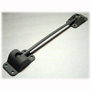 10" BALL STYLE DOOR HOLD BACK, KEEPER, HOLDBACK - GRAY PLASTIC, BALL HANDLE