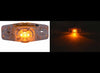 MINI AMBER LED CLEARANCE OR SIDE MARKER LIGHT, 3 DIODE, CLEAR LENS 2-1/2"Lx1-1/8"W