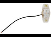 MINI AMBER LED CLEARANCE OR SIDE MARKER LIGHT, 1 DIODE, CLEAR LENS 2-1/2"Lx1-1/8"W