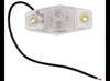 MINI RED LED CLEARANCE OR SIDE MARKER LIGHT, 1 DIODE, CLEAR LENS 2-1/2"Lx1-1/8"W