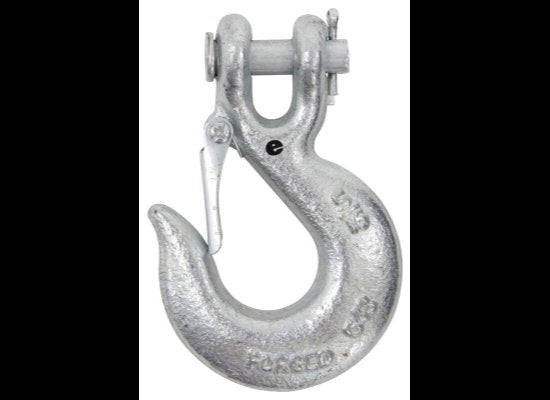 CLEVIS HOOK WITH LATCH 5/16" PIN - FOR SAFETY CHAINS UP TO 7/16"
