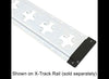 CARGO SMART E-TRACK X-TRACK PLASTIC END CAP RAIL, BLACK