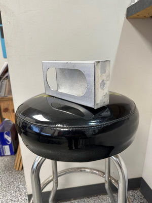 ALUMA WELD ON ALUMINUM TAIL LIGHT HOUSING BOX WITH 8" OVAL OPENING AND BULLET OPENING