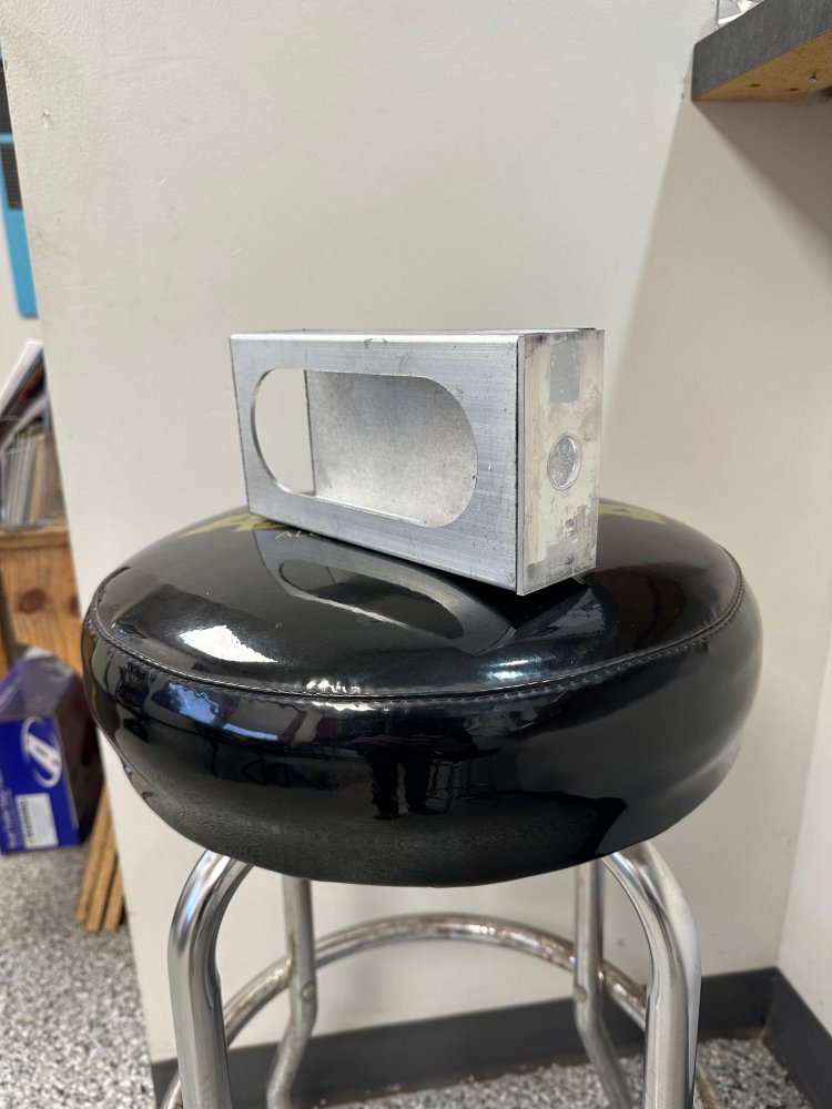 ALUMA WELD ON ALUMINUM TAIL LIGHT HOUSING BOX WITH 8" OVAL OPENING AND BULLET OPENING