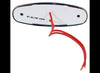 MICRO-FLEX LED MARKER LIGHT W/ CHROME BEZEL, 3 DIODE LED, RED LENS , 4-3/16" x 1-3/8" OVAL