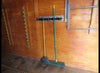 BROPHY 5 SLOT TOOL RACK FOR E-TRACK OR X-TRACK - BLACK POWDER COATED STEEL