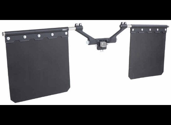 BULLETPROOF HITCHES ADJUSTABLE MUD FLAP SYSTEM FOR 2", 2-1/2" AND 3" HITCHES, ROCK GUARD - MATTE
