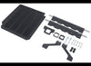 BULLETPROOF HITCHES ADJUSTABLE MUD FLAP SYSTEM FOR 2", 2-1/2" AND 3" HITCHES, ROCK GUARD - MATTE