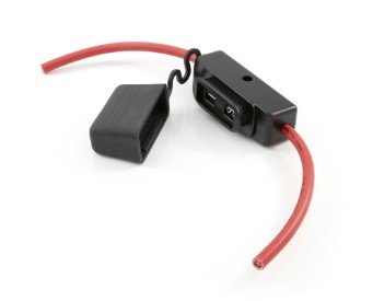 ATC/ATO - FLAT BLADE TYPE FUSE HOLDER MAXI, WITH 5" WIRE LEAD 8 GAUGES