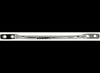 12 "GRAB HANDLE - STEEL WITH CHROME FINISH, 2"X13"