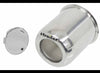 LIONSHEAD TRAILER WHEEL CENTER CAP WITH SNAP IN PLUG - 3.19" PILOT - STAINLESS STEEL