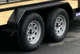 SURE-TRAC 9"X15.5"X70" DOUBLE BRAKE TA ATP STEEL BLACK FENDER - WITH BACKER PLATE