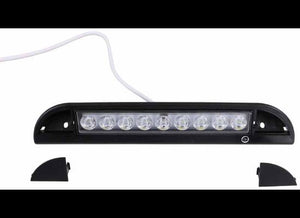 OPTI-BRITE LED STRIP LIGHT, WHITE - BLACK WEDGE BASE, 9"X1-5/8"X3/4"