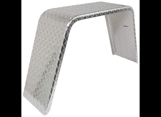 JEEP STYLE ALUMINUM TREAD PLATE, SINGLE AXLE FENDER, ATP - 10"X32"X19"