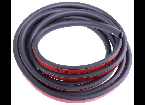 STEELE RUBBER HALF ROUND SEAL FOR TRAILERS AND RVS - STICK ON, 15'L X 9/16" T