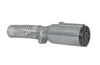 7-WAY HD ROUND TRAILER SIDE, 7 WAY 7-POLE PIN CONNECTOR, DIE CAST ZINC, W/ CABLE GUARD