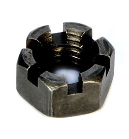 SUSPENSION HARDWARE HEX CASTLE NUT 7/8"-9, FOR EQUALIZER BOLT OF LEAF SPRING SUSPENSION 3.5K - 8K