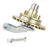 VERSA-FLEX TORSION ARM W/ HARDWARE KIT, 3.7K 5 ON 4.5, 545 H/R WITH VAULT, ZINC WITH 10" BRAKE ROTOR