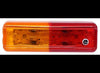 LED TRAILER FENDER LIGHT - 2 DIODES, AMBER AND RED LENS, CLEARANCE / MARKER 4" X 1"