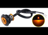 TecNiq Mini Clearance Marker 3/4" Round Amber Lens LED w/ Pigtail & Grommet 9" Bullet Light
