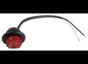 UNI-LIGHT RED LED 3/4" CLEARANCE AND SIDE MARKER LIGHT W/ GROMMET, 2 DIODES, BULLET LIGHT