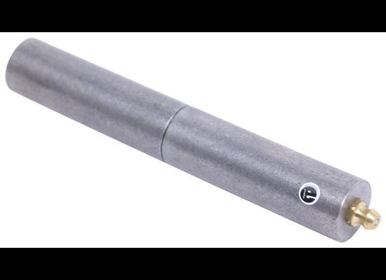 ROLLER RAMP GATE DOOR HINGE PIN - 4-3/4" LONG - 1/2" PIN DIAMETER , 3/4" BASE - GREASEABLE STEEL