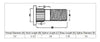 WHEEL LUG STUD, 1/2"-20"X2-1/2" , RIGHT HAND THREAD, DRIVE IN
