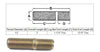 WHEEL LUG STUD, 1/2"-20 X 2" , RIGHT HAND 11/16", AND 13/16" FINE THREAD, SCREW IN