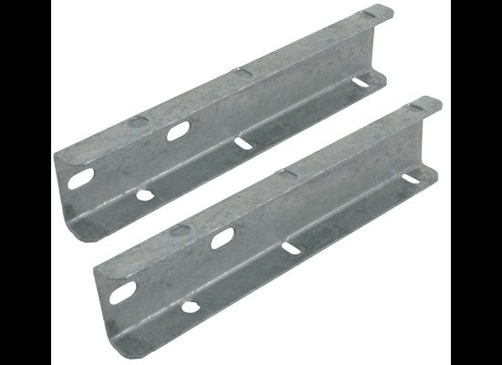 GALVANIZED STEEL BOLT ON FENDER BRACKETS FOR PLASTIC SINGLE AXLE FENDERS - QTY 2 - FULTON FENDER