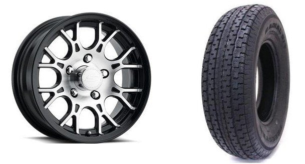 205/75R14 ALUMINUM WHEEL T16 BM 5 LUG LRD , 5 ON 4.5 , 5X4.5