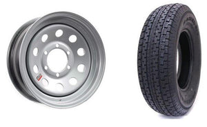 225/75R15 SPARE TIRE - SILVER MOD 5 LUG 5X4.5 5 ON 4.5 , LRE