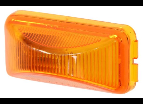 2-1/2" X 1-1/4" AMBER MARKER LIGHT, INCANDESCENT AMBER LENS