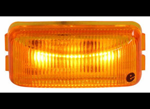 2-1/2" X 1-3/16" LED CLEARANCE AND SIDE MARKER LIGHT - SUBERSIBLE - 3 DIODE, AMBER LENS