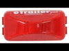 2-1/2" X 1-3/16" MARKER LIGHT OR CLEARANCE , RED LENS, INCANDESCENT