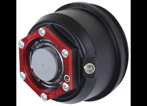 VALCRUM THREADED ALUMINUM OIL BATH OR GREASE CAP FOR 9K TO 16K AXLES - BLACK