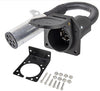 7-WAY ROUND TO 7-WAY RV BLADE PIN TRAILER ADAPTER CONNECTOR, 7 WAY