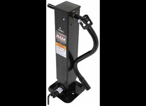 RAM SQUARE DIRECT WELD ON JACK, SPRING RETURN DROP LEG, 28-3/4" LIFT 12K LIFT , 12K SUPPORT,