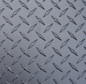BLACK ATP ALUMINUM TREAD PLATE SHEET / PANEL .025"X48"X96"