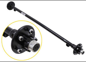D20 DEXTER AXLE WITH IDLER HUBS, 5X4.5 , HF 81" , SC - NA , EZ-LUBE, 2K CAPACITY