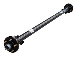 LIPPERT AXLE 3.5K, IDLER HUBS, 5X4.5, HF 93" , SC 80" , STRAIGHT, EZ-LUBE
