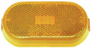 AMBER LENS CLEARANCE OR SIDE MARKER LIGHT, RECTANGLE 4-1/8" X 2" , INCANDESCENT, 2 BULB