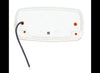 BULLSEYE AMBER LENS CLEARANCE OR SIDE MARKER LIGHT, RECTANGLE 4" X 2" , INCANDESCENT, 2 BULB
