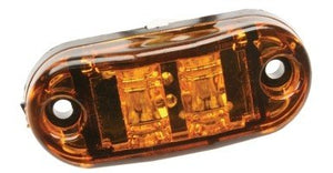 AMBER LED CLEARANCE OR SIDE MARKER LIGHT, RECTANGLE 2-1/2" X 1-3/4"" , 2 DIODE