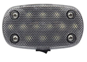 LED UTILITY LIGHT, 4-9/16" X 2-3/4" , CLEAR LENS, WHITE LIGHT , 12 DIODE W/ SWITCH