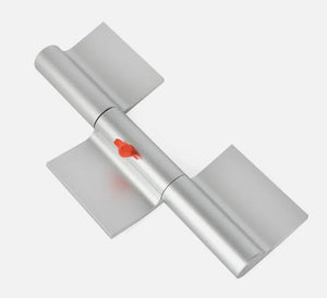 ALUMINUM WELD ON RAMP DOOR HINGE, 9"X3"X1/2" PIN , WITH ZERK