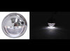 LED TRAILER LICENSE PLATE LIGHT, ROUND, SNAP IN - 4 DIODE, CHROME PLATED, CLEAR LENS