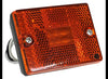 2-7/8"X2-1/8" SQUARE LED CLEARANCE OR SIDE MARKER LIGHT, AMBER, 6 DIODE